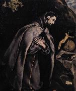 St Francis in Prayer before the Crucifix GRECO, El